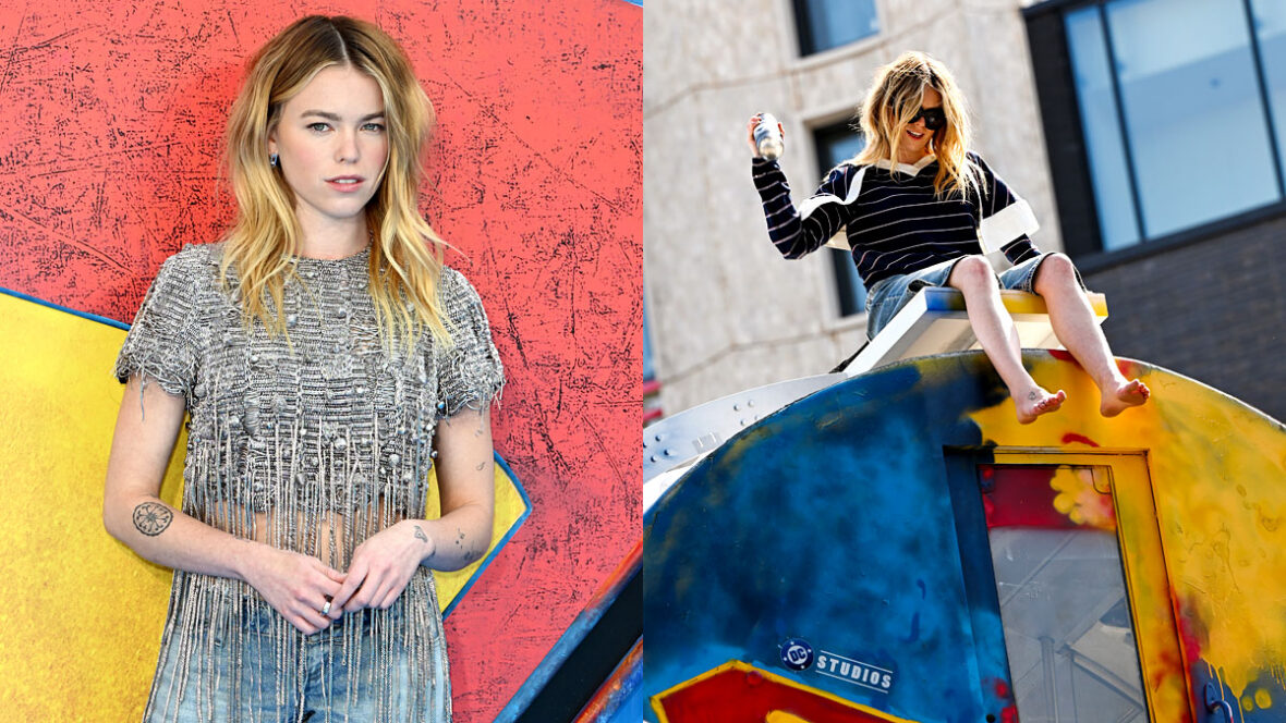 supergirl-londres-foto-chamada Elenco de Supergirl, incluindo Milly Alcock, participa de sessão fotográfica em Londres