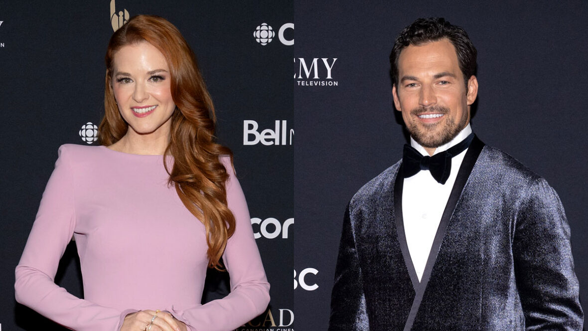 Sarah Drew e Giacomo Gianniotti no Canadian Screen Awards
