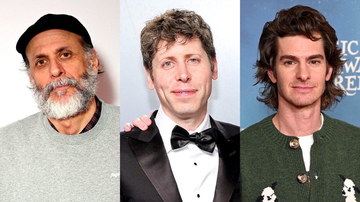 amazon-drops-openai-filme Fotos de stock de Luca Guadagnino, Sam Altman e Andrew Garfield