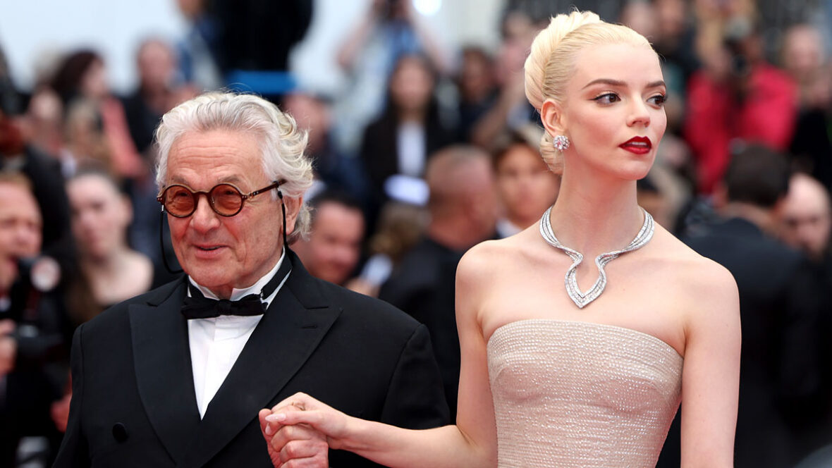 experiência-anya-taylor-joy-george-miller Anya Taylor-Joy no tapete vermelho de Cannes com George Miller