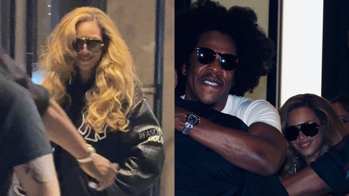 Beyoncé deixa escritório da Roc Nation com Jay Z