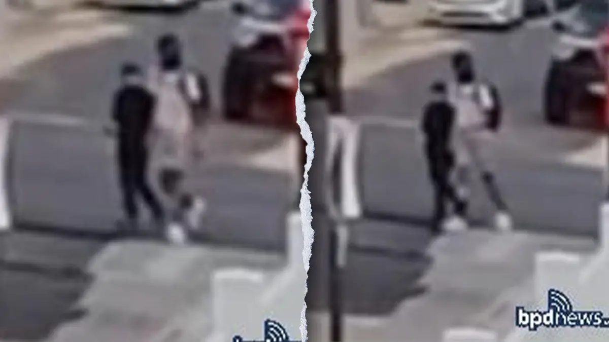 blurred images of armed robeery suspects