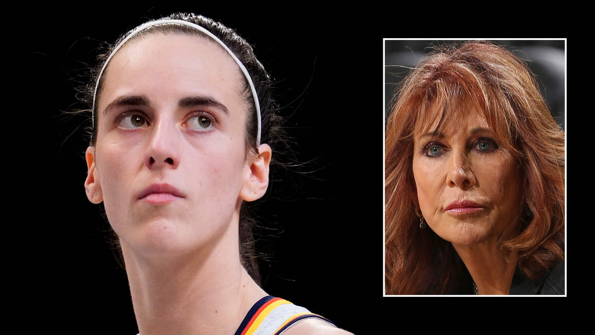 Nancy Lieberman and Caitlin Clark standing side by side