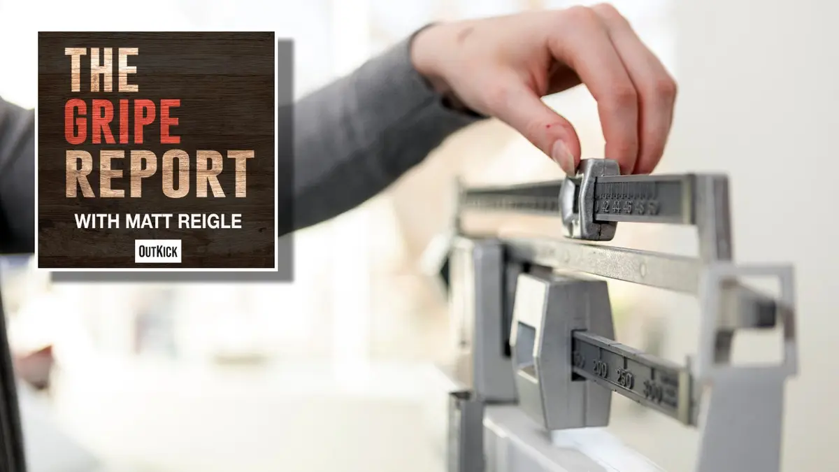 Gripe Report logo and scale
