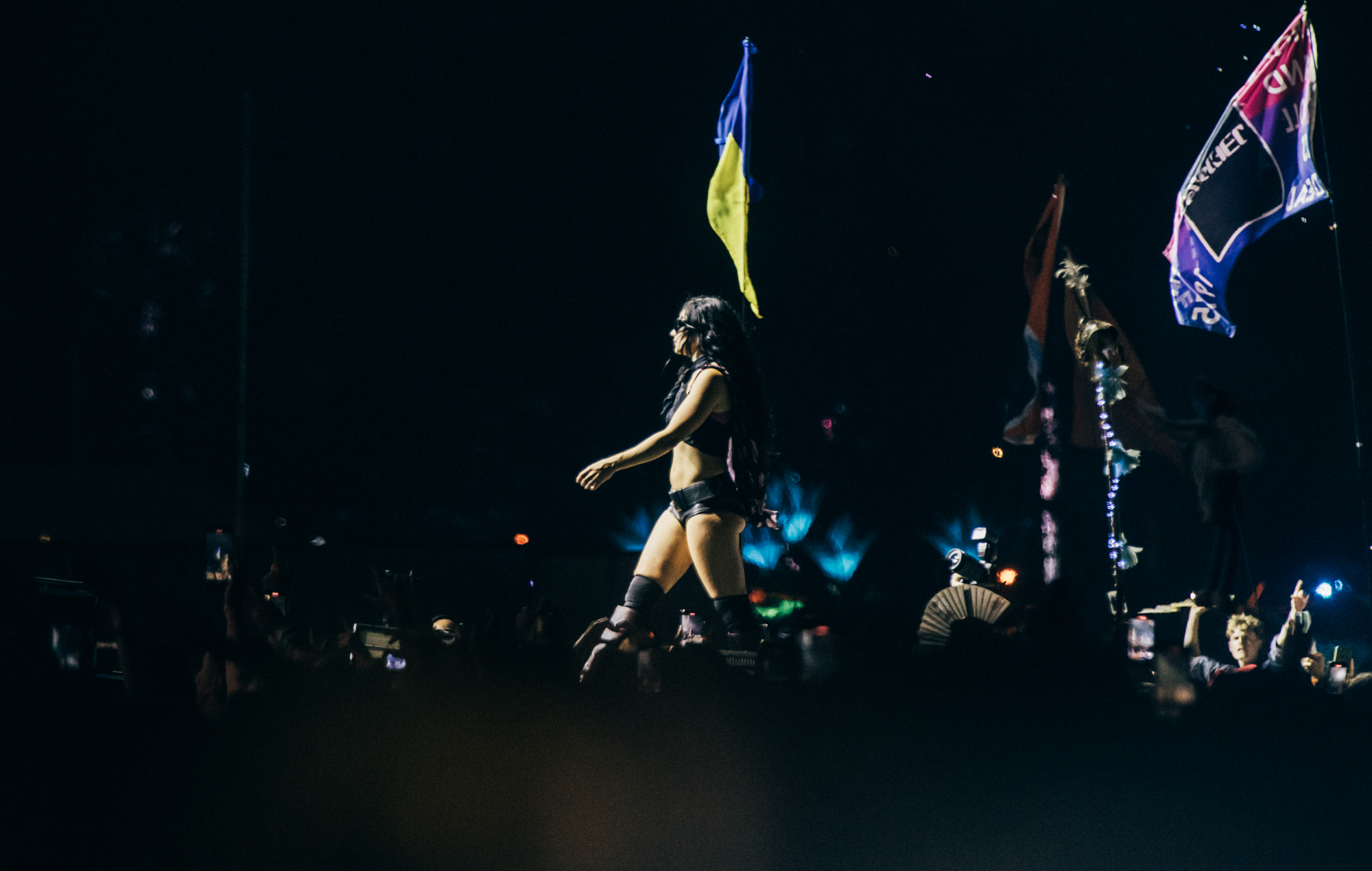 Charli XCX live at Glastonbury 2025, photo by Derek Bremner