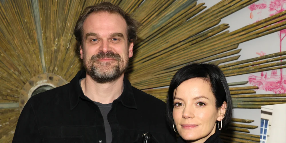 Foto stock de David Harbour e Lily Allen