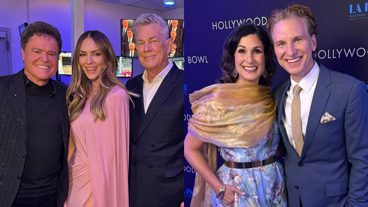 Celebridades se apresentam no show do The Tabernacle Choir no Hollywood Bowl