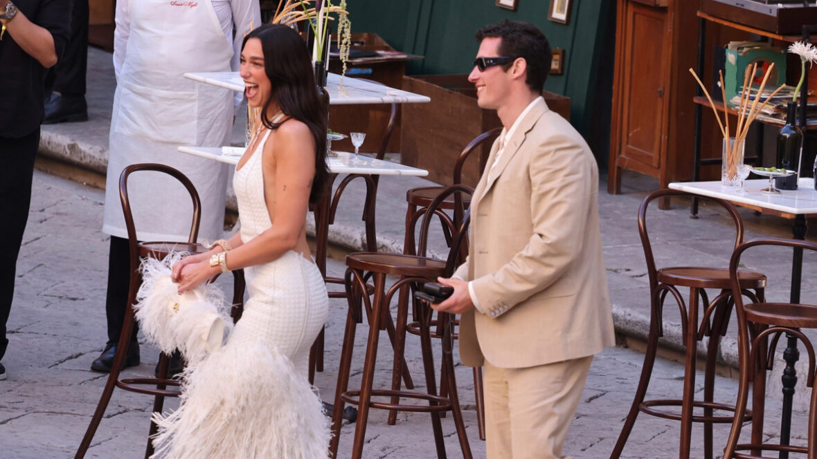 Jantar pré-casamento de Dua Lipa e Callum Truenr