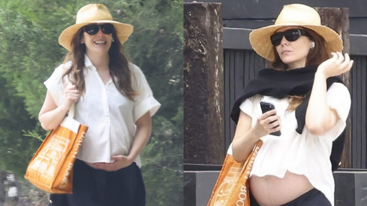 Elizabeth Olsen mostra barriga de grávida