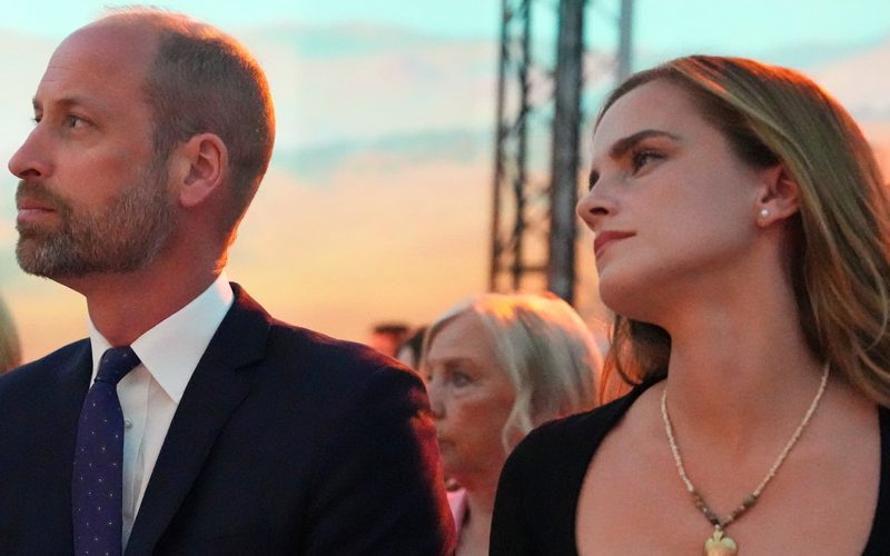 Emma Watson se mistura com o príncipe William e relembra uma história engraçada sobre pensar erroneamente que estava sendo fotografada