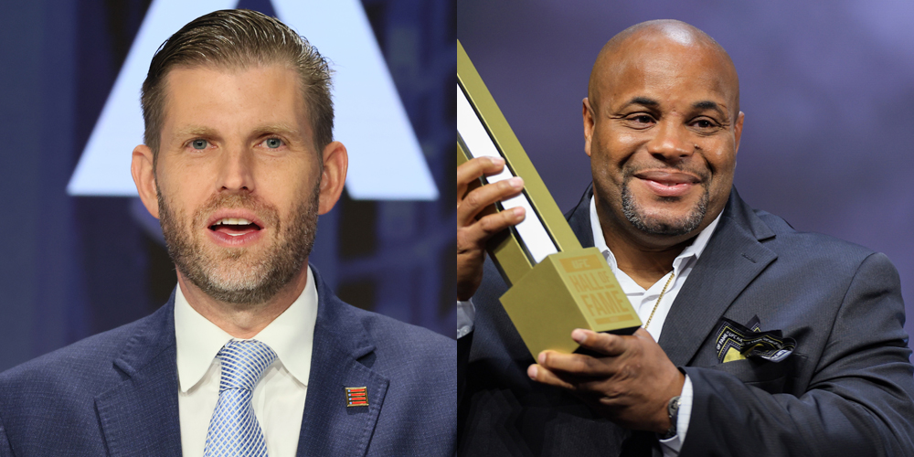 eric-trump-vazou-dms Foto de Daniel Cormier e Eric Trump