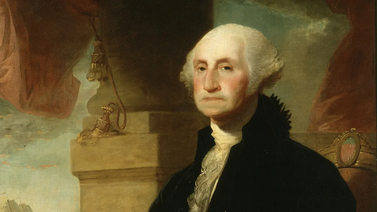 Portrait painting of George Washington by Constable-Hamilton from 1794.