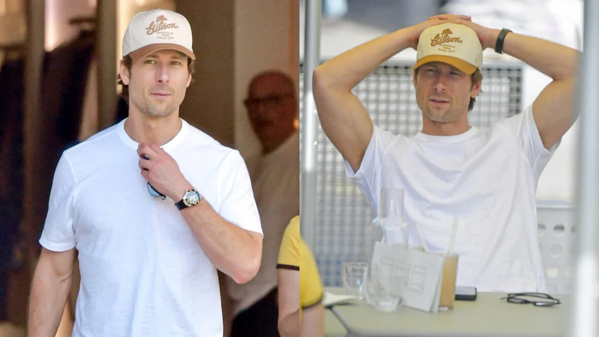Glen Powell aproveita o dia em Notting Hill