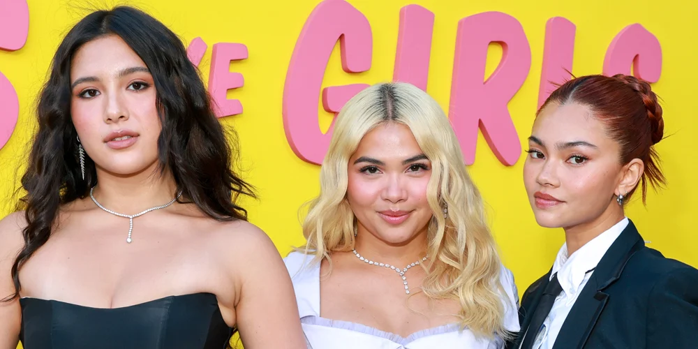 estreia de garotas como garotas Maya da Costa, Hayley Kiyoko e Myra Molloy na estreia de Girls Like Girls