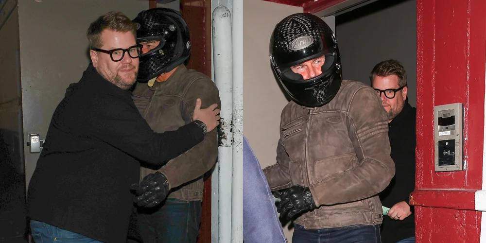 james-corden-tom-cruzeiro Fotos de James Corden e Tom Cruise