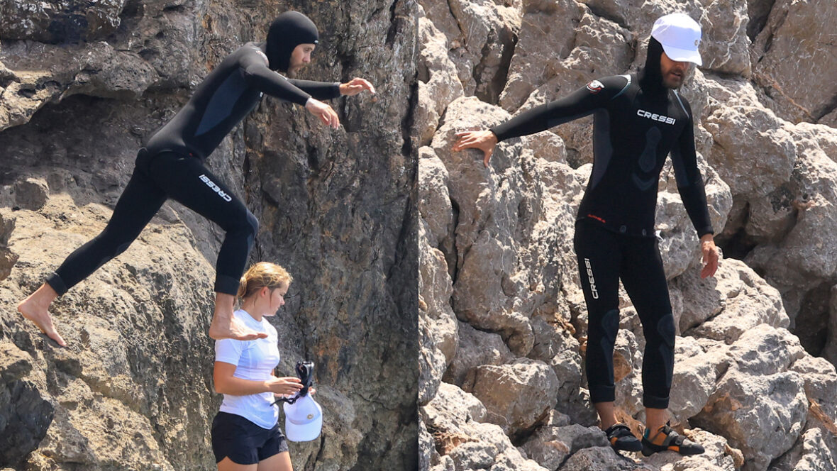 jared-leto-ibiza Jared Leto mergulhando em penhascos em Ibiza