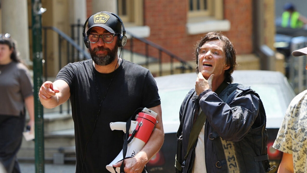 John Krasinski e Cillian Murphy filmam Um Lugar Silencioso 3