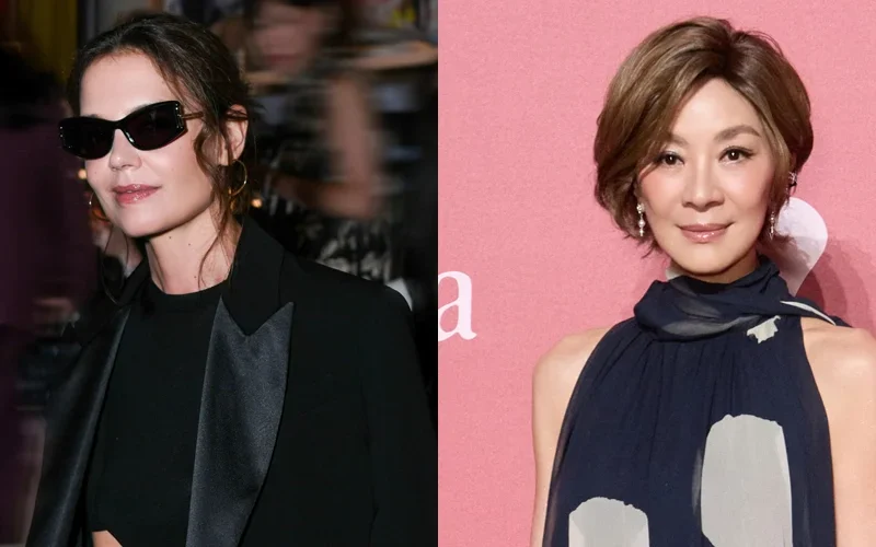 Katie Holmes, Michelle Yeoh e mais participam do desfile de moda e jantar da Max Mara em Xangai