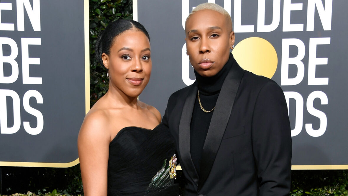 Alana Mayo e Lena Waithe no evento do Globo de Ouro