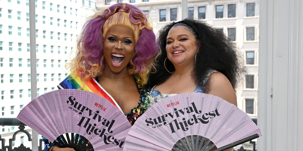 Michelle Buteau e Peppermint no brunch do Orgulho de Nova York
