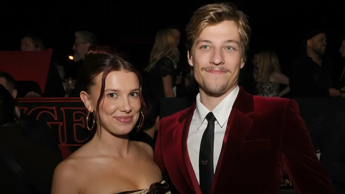 Millie Bobby Brown and Jake Bongiovi at the Los Angeles premiere of