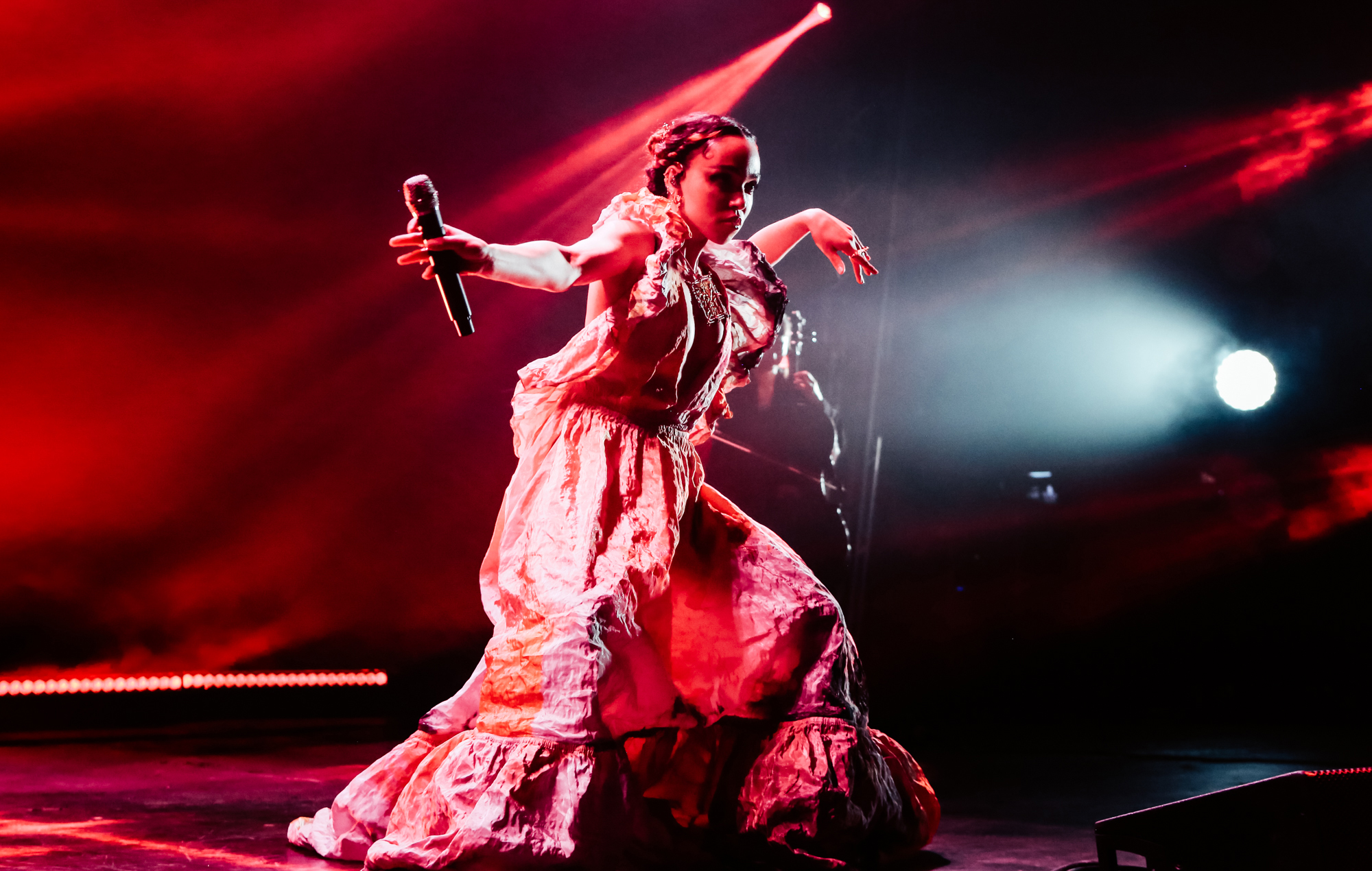 FKA twigs performing at the NME Awards 2020. Credit: Andy Ford for NME