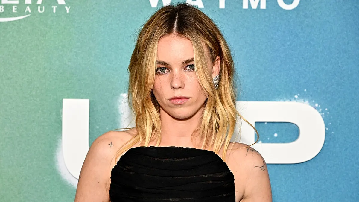 Actress Milly Alcock on the red carpet at the premiere of 