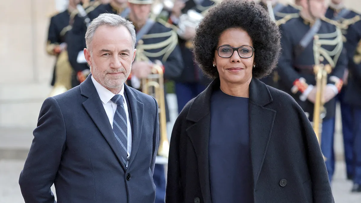 Paris' mayor Emmanuel Gregoire and Deputy Mayor of Paris Audrey Pulvar
