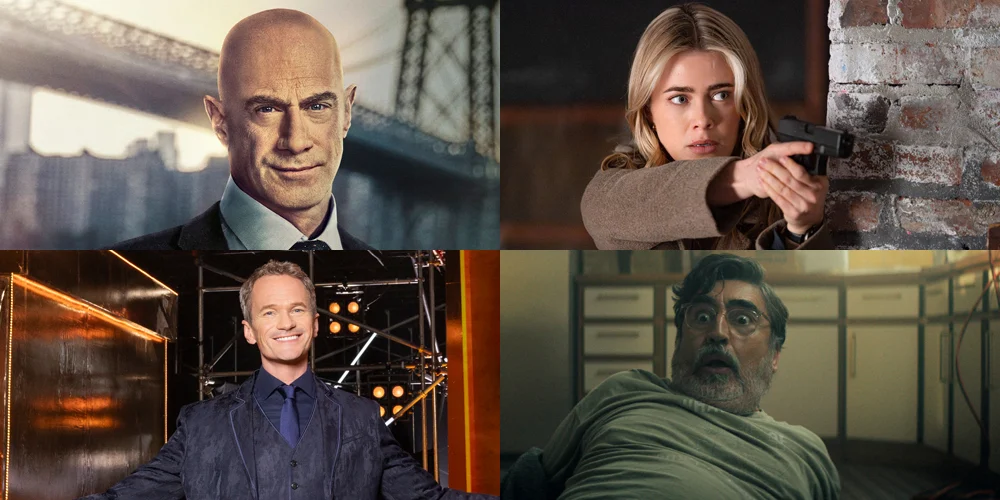 programas de TV cancelados em 2026 até agora Colagem de quatro programas de TV cancelados em 2026
