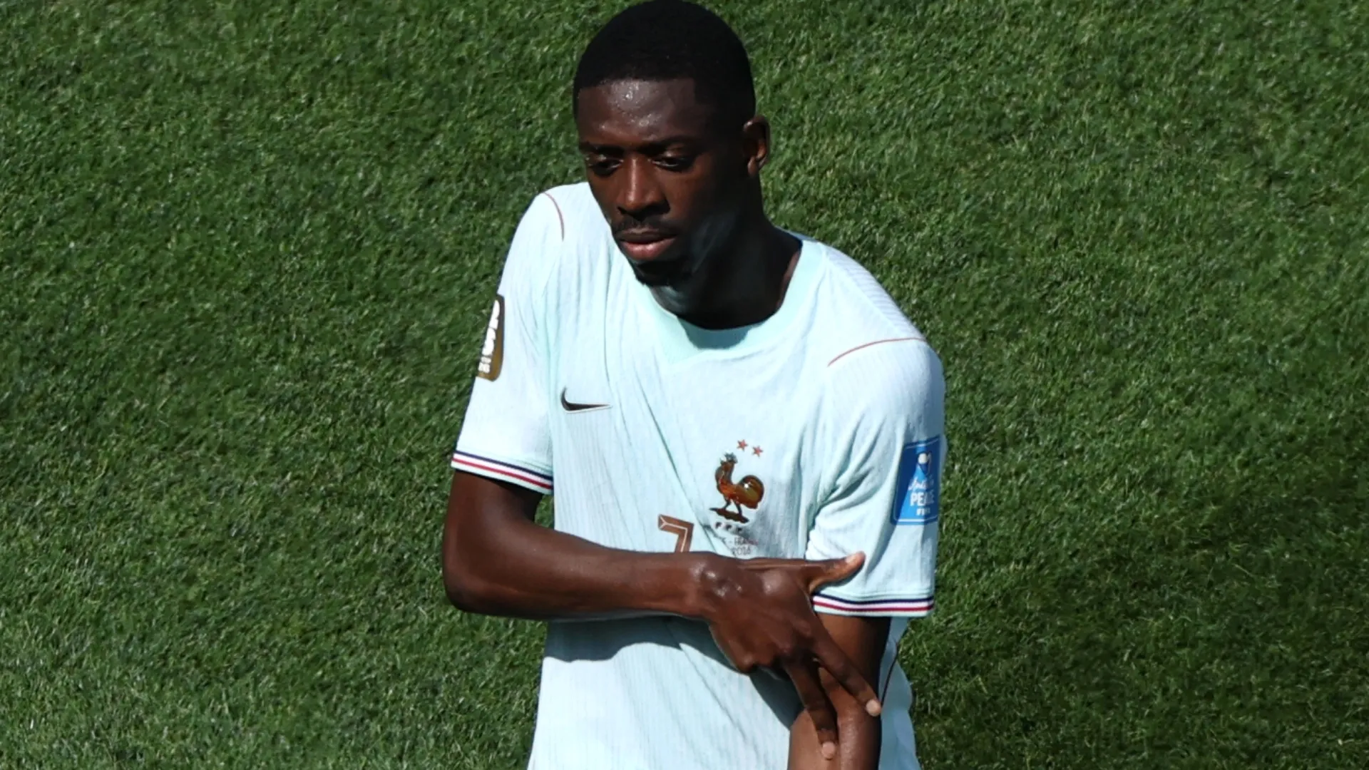 Dembélé marcou três gols no primeiro tempo