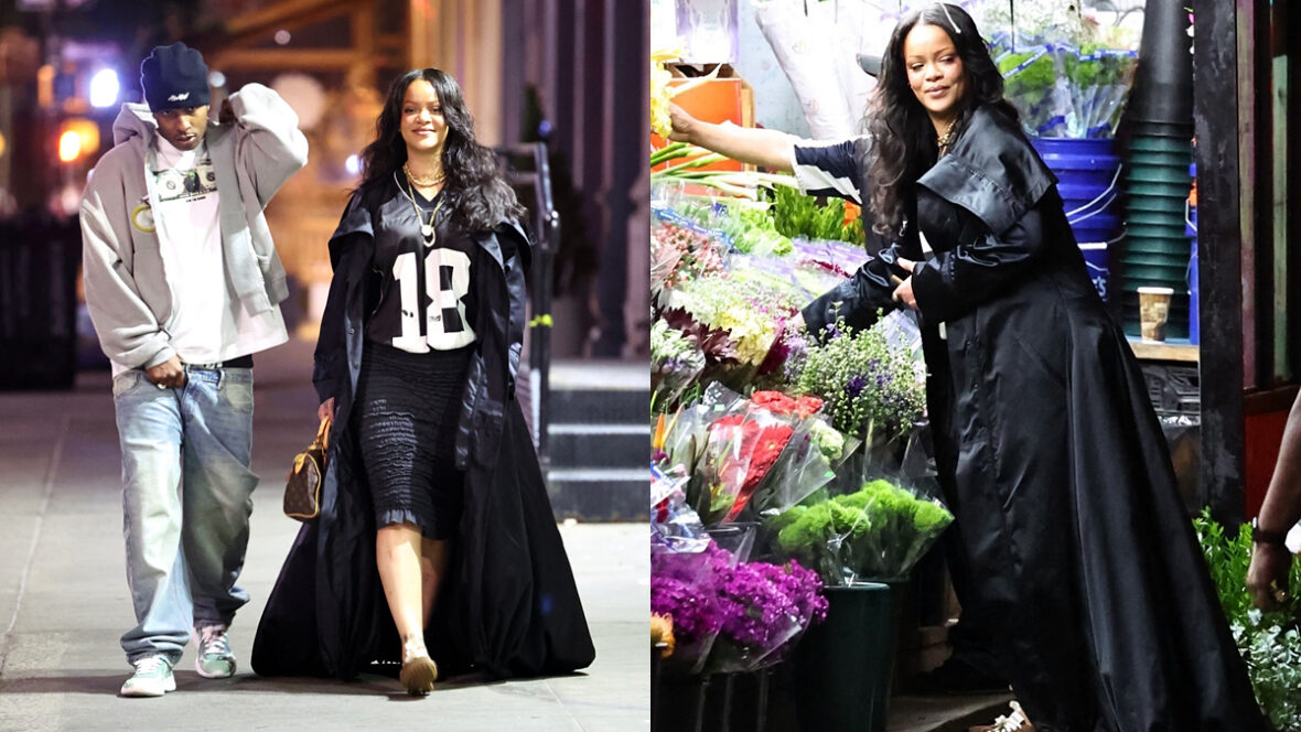 rihanna-asap-gov-ball-feat A$AP Rocky e Rihanna aproveitam um passeio por Tribeca / Rihanna folheia flores em uma barraca ao ar livre