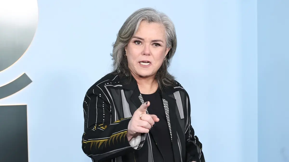Rosie O'Donnell standing at the 79th Annual Tony Awards at Radio City Music Hall in New York City