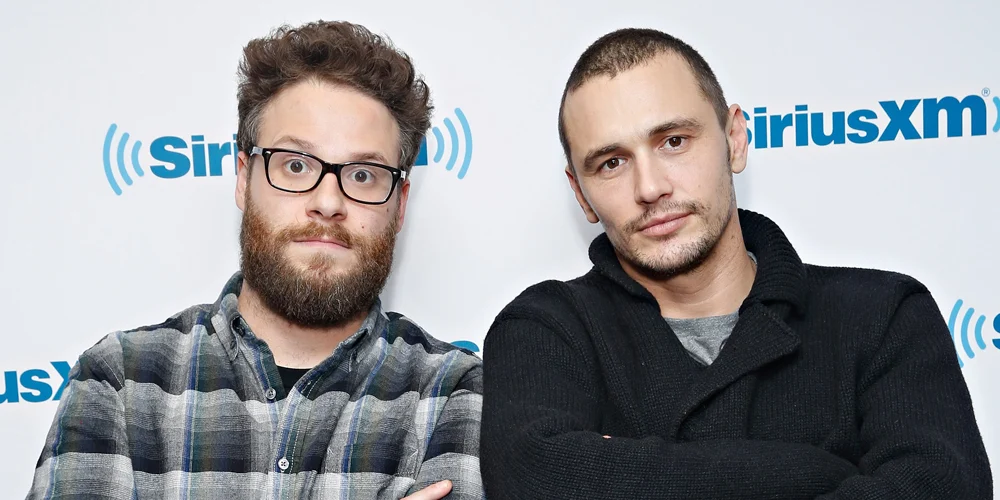 seth-james Seth Rogen e James Franco nos estúdios SiriusXM