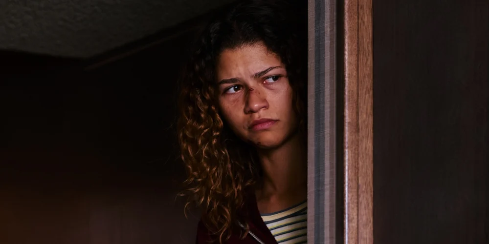 Zendaya no final da terceira temporada de Euphoria
