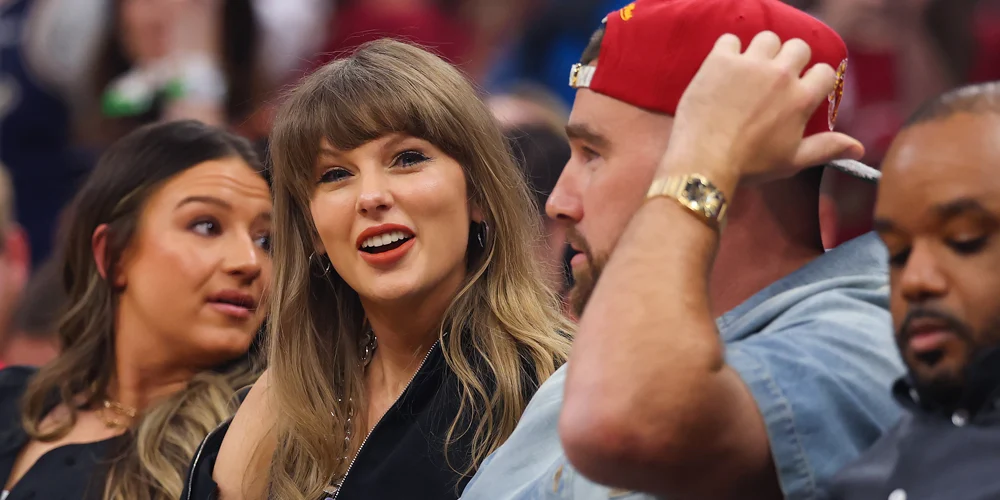 taylor-swift-knicks-de novo Imagem de Taylor Swift dela em um jogo anterior dos Knicks
