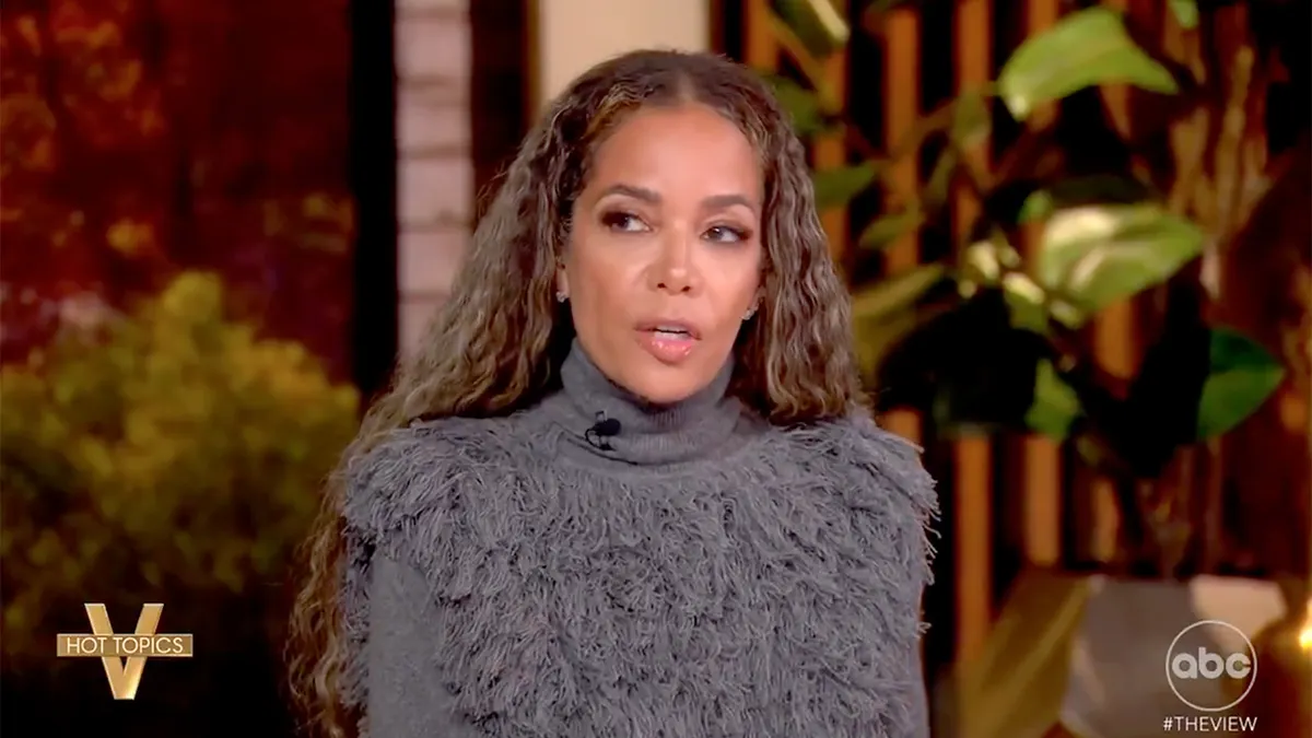 Sunny Hostin speaking during The View television show.
