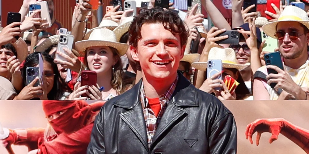 tom-homem-aranha Tom Holland na comemoração do início da Copa do Mundo