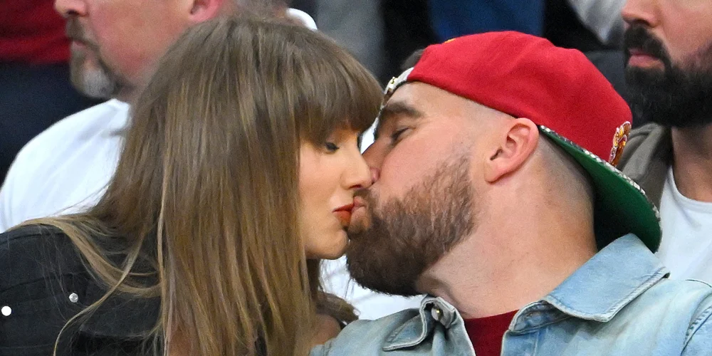 Foto de Travis Kelce e Taylor Swift