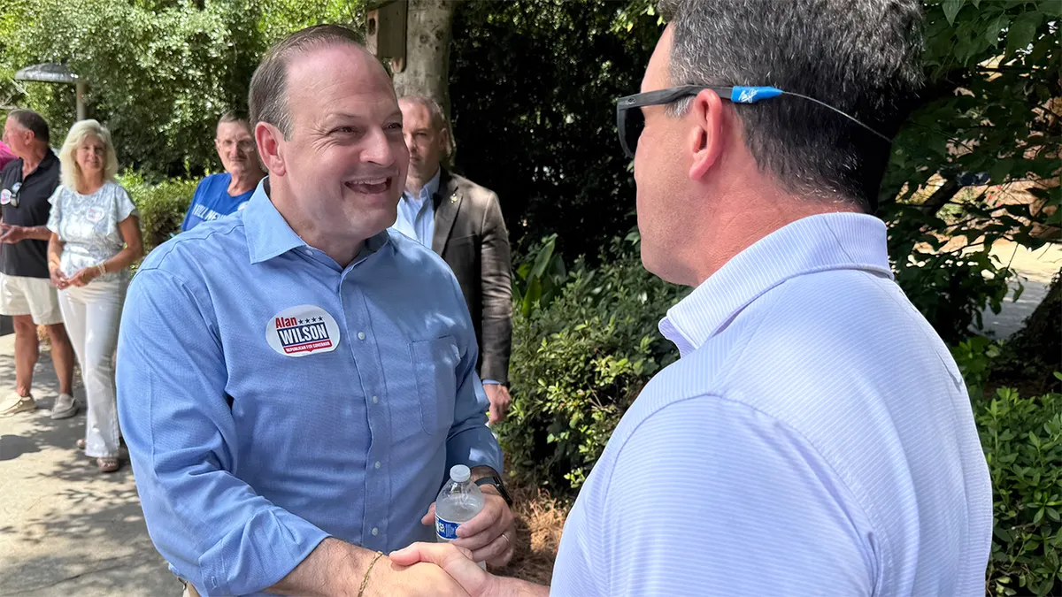 South Carolina Attorney General Alan Wilson speaking on campaign trail