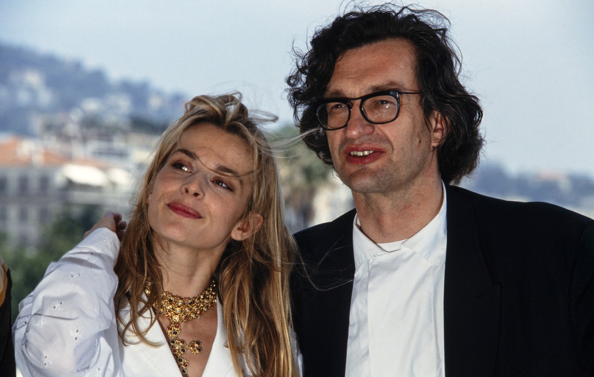 Natassja Kinski and Wim Wenders pictured together in 1993. CREDIT: Pool ARNAL/GARCIA/PICOT/Gamma-Rapho via Getty Images