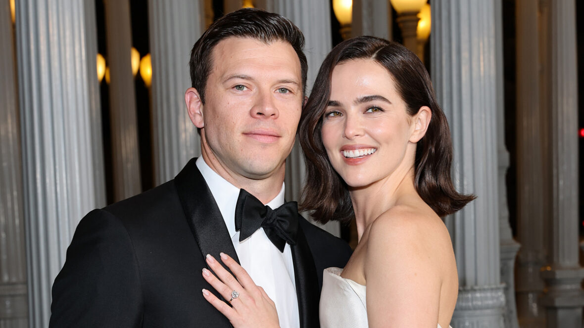 zoey-deutch-ainda-não-casada Zoey Deutch e Jimmy Tatro na LACMA Gala em 2025
