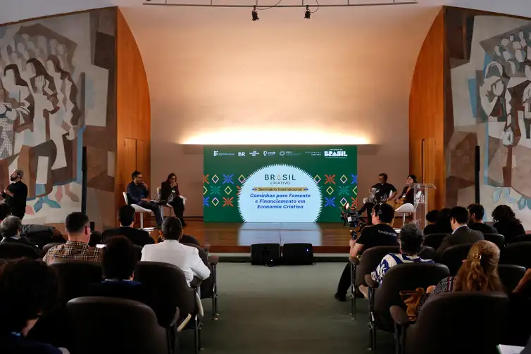 Rio de Janeiro (RJ), 16/06/2026 - Seminário Internacional Caminhos para Fomento e Financiamento em Economia Criativa , no  Edifício Palácio Gustavo Capanema, centro da cidade.  Foto: Tânia Rêgo/Agência Brasil