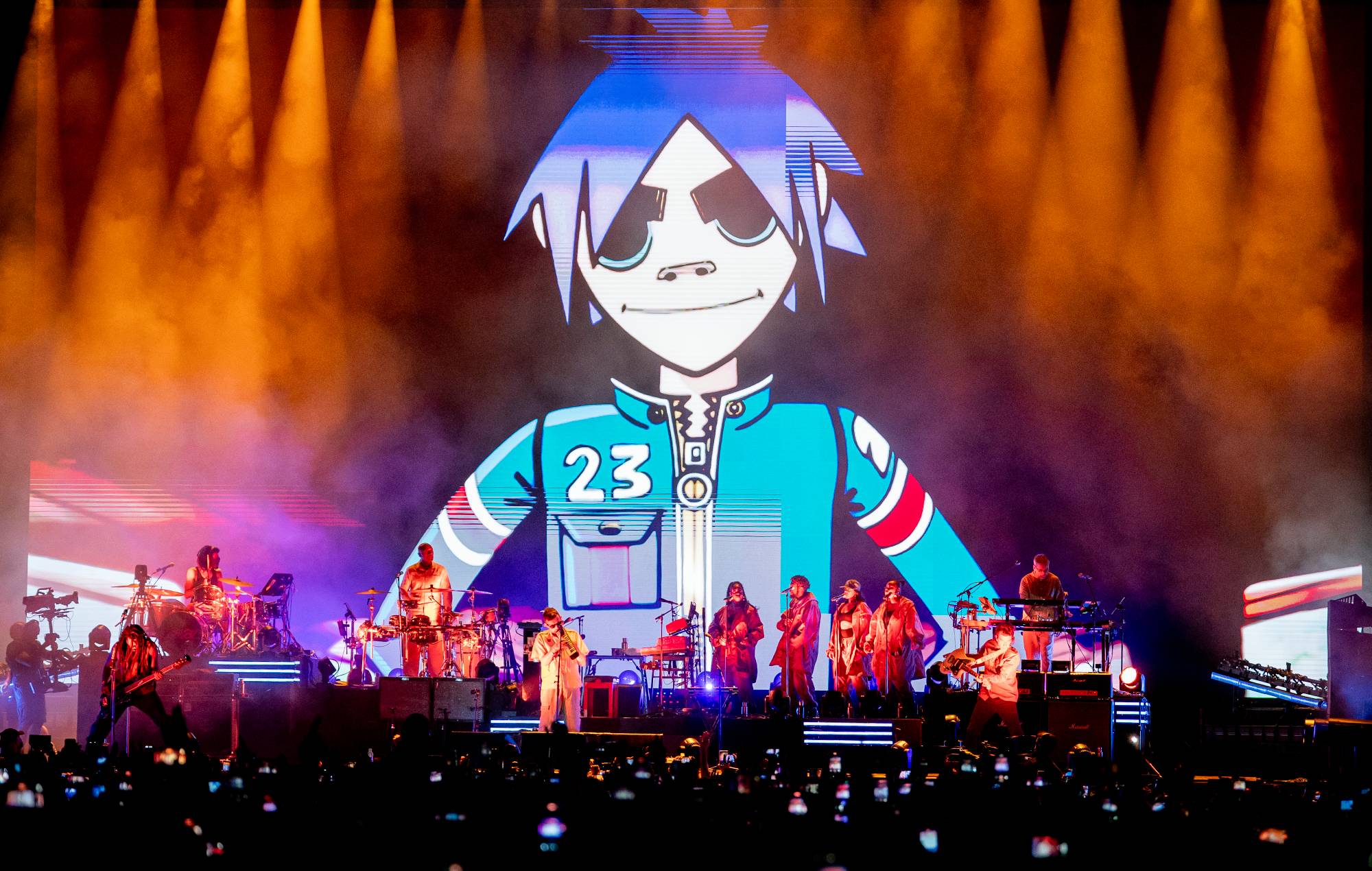 Gorillaz at the Pulse of Gaia Festival, at the Universidad Autonoma, on September 20, 2025, in Madrid, Spain. (Photo By A. Perez Meca/Europa Press via Getty Images)