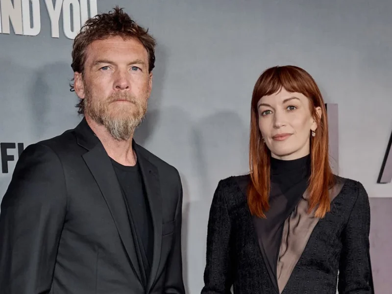 Sam Worthington e Britt Lower saem para a estreia da série ‘I Will Find You’ da Netflix em Nova York