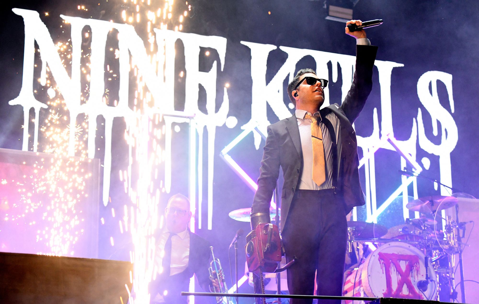 Spencer Charnas of Ice Nine Kills performs live. CREDIT: Tim Mosenfelder/WireImage/Getty