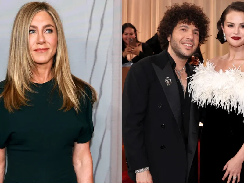 Jennifer Aniston doma o cabelo de Benny Blanco em novo anúncio engraçado co-estrelado por Selena Gomez!