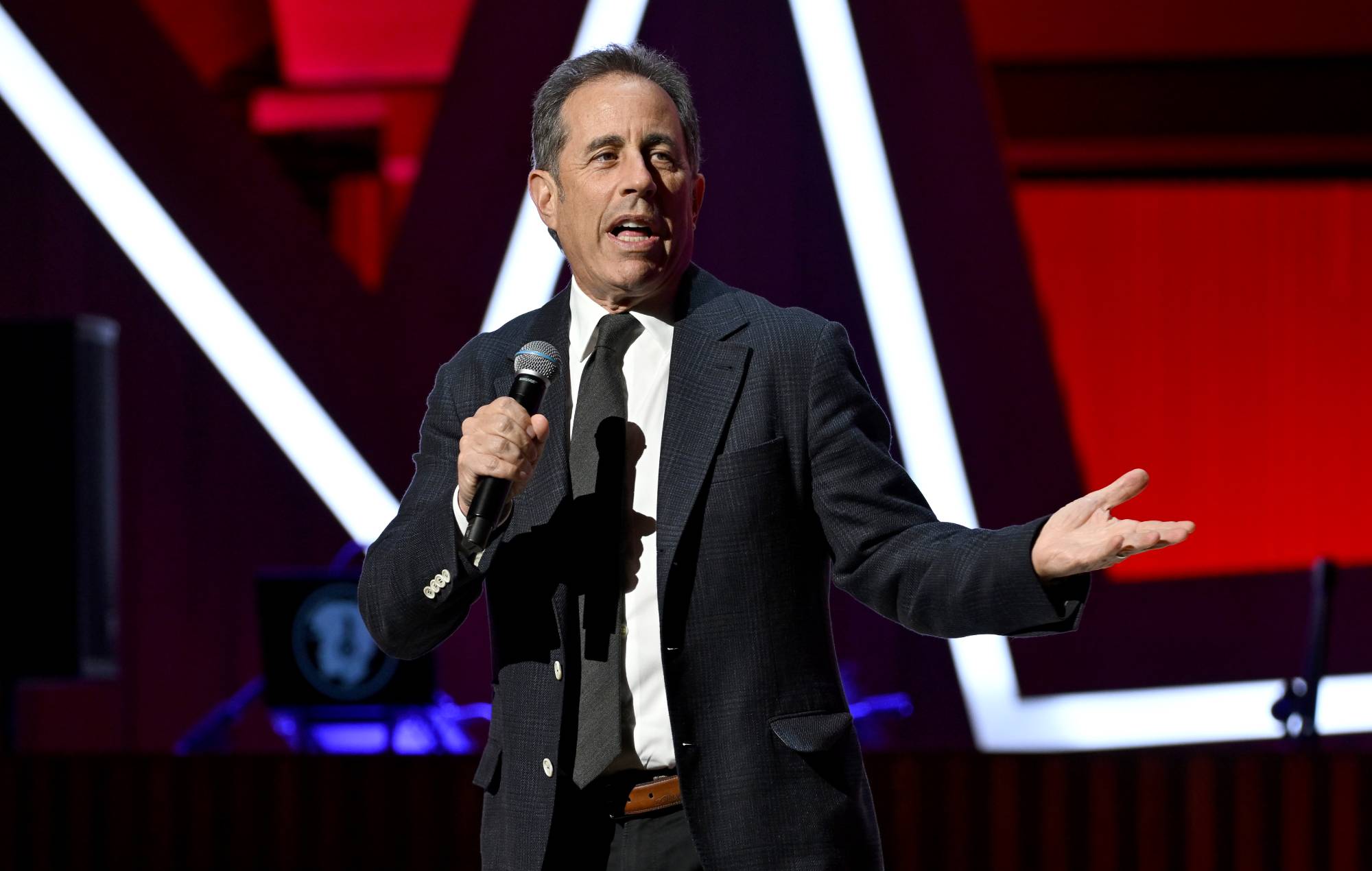 Jerry Seinfeld at David Geffen Hall on November 11, 2024 in New York City. (Photo by Valerie Terranova/Getty Images for Bob Woodruff Foundation)