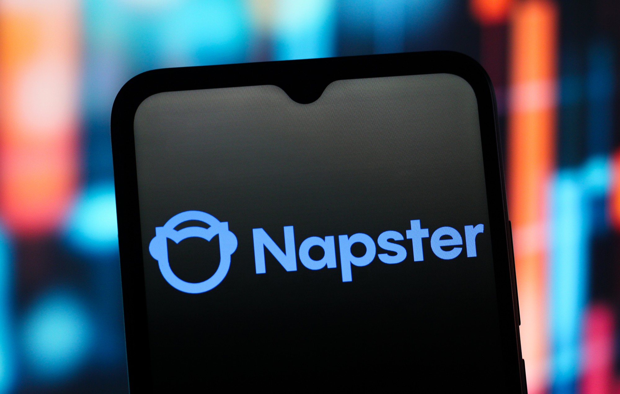 Napster logo. CREDIT: Thomas Fuller/SOPA Images/LightRocket via Getty Images
