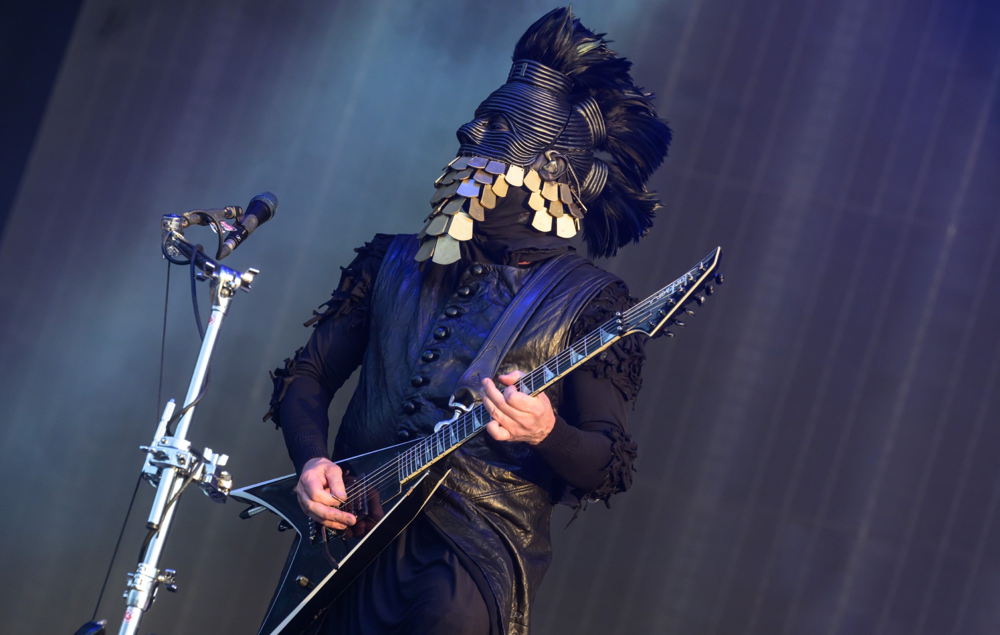 Wes Borland of Limp Bizkit performs onstage during Download Festival 2026 at Donington Park on June 12, 2026 in Castle Donington, England. CREDIT: Katja Ogrin/Getty Images