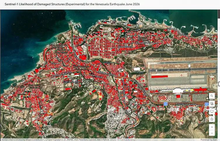 Brasília (DF), 30/06/2026 – Mapa da Nasa sugere 59 mil prédios danificados em terremoto
Nasa